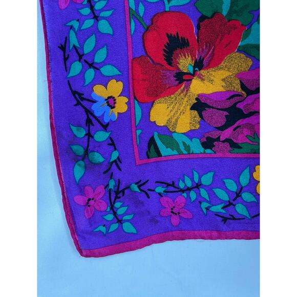 Liz Claiborne Square Silk Scarf - Picture 6 of 9